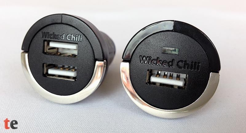 Wicked Chili 1,5m MiniUSB KFZ Ladegerät LED für Handy/Tablet/Navi Auto-Adapter  Zigarettenanzünder-Stecker zu MiniUSB, 150 cm, Mini-USB Stecker, LED Licht,  KFZ Ladegerät kompatibel mit Tomtom und