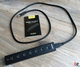 EasyAcc USB 3.0 7-Port Hub mit beiliegendem 1-Meter-Kabel