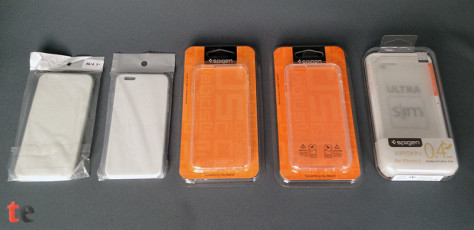 iPhone 6 / 6s Schutzhüllen Test-Übersicht in der Verpackung