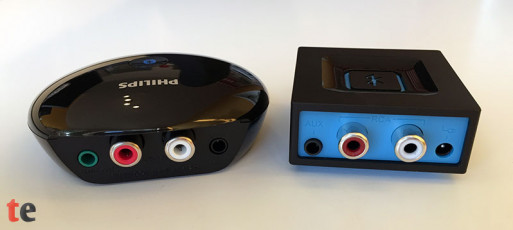 Logitech Bluetooth Audio Adapter Audio Anschlüsse im Vergleich zum Philips AEA2500/12 Bluetooth HiFi Adapter