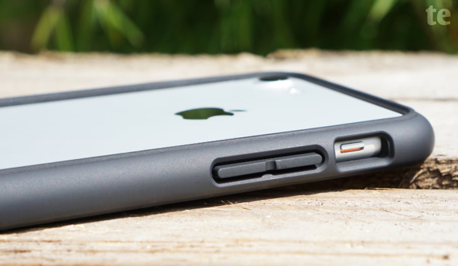 RhinoShield iPhone-Bumper Case: Überlagerte Tasten